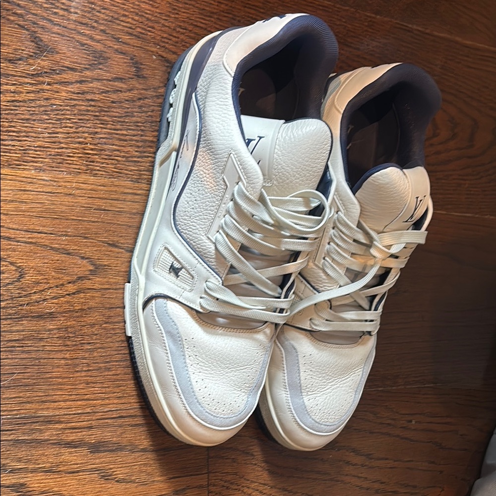 Louis Vuitton Blue & White Trainers